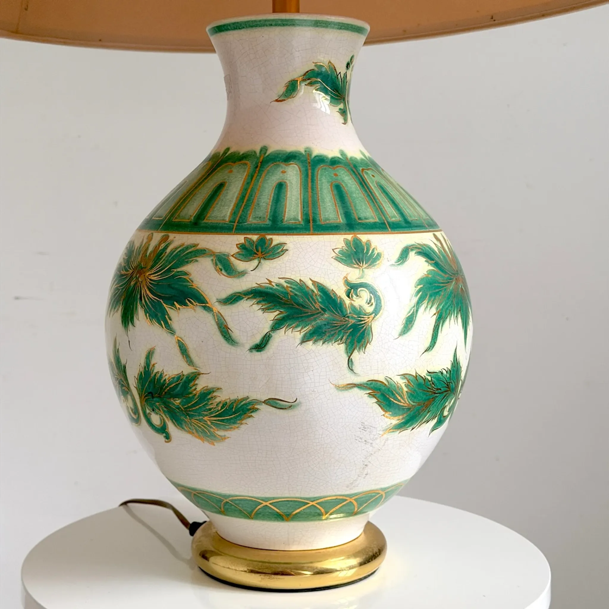 Vintage ceramic lamp 1970 Louis Drimmer