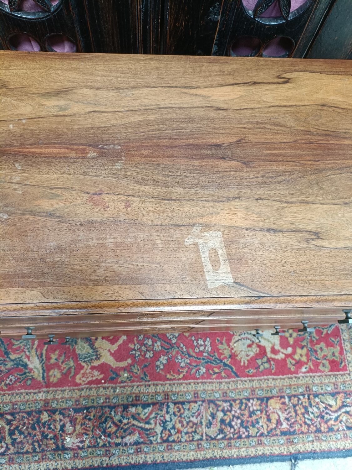 Commode Art-déco années 40, placage noyer
