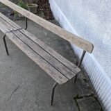 School bench with backrest