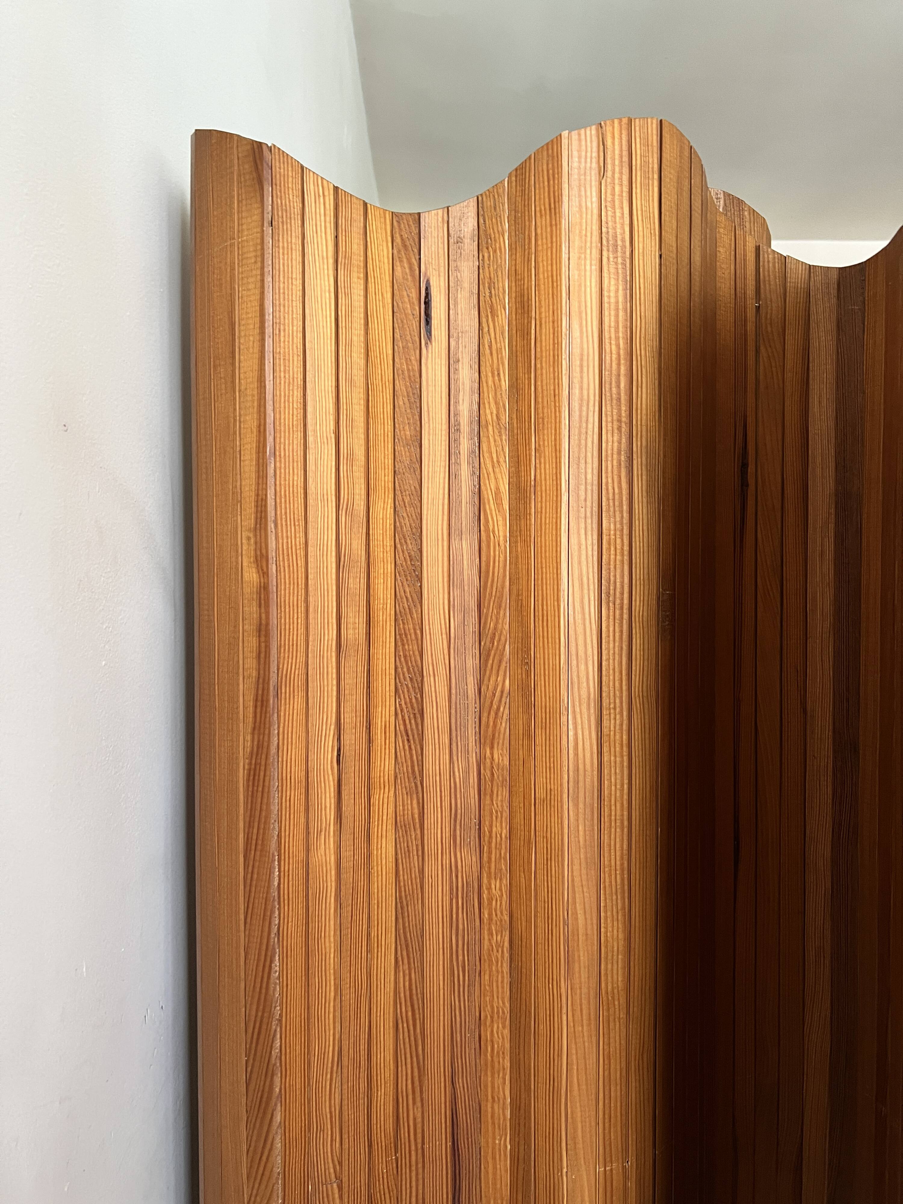 Baumann style modular wooden screen, 1950