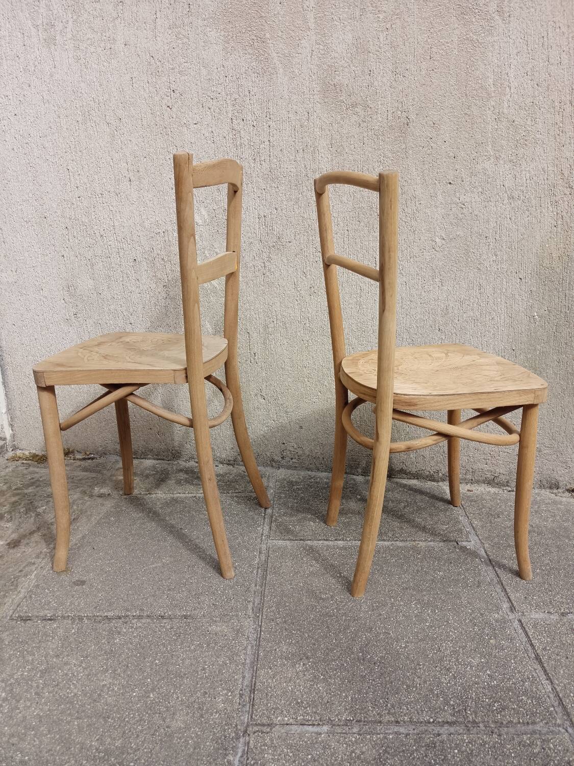 Two curved chairs