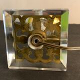 Brass lamp foot and glass