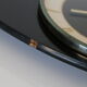Horloge triangulaire formica noir