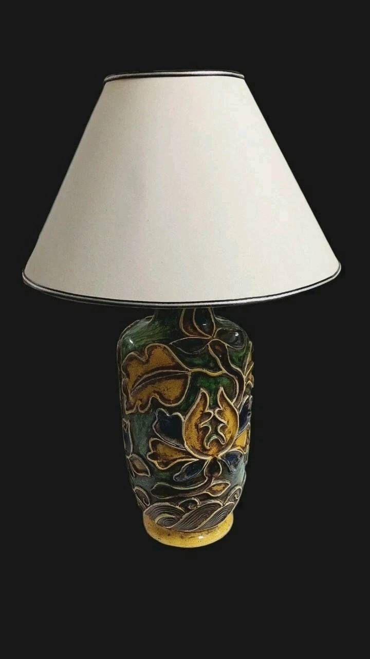 Ceramic lamp base by Ugo Zaccagnini from the 1930s.