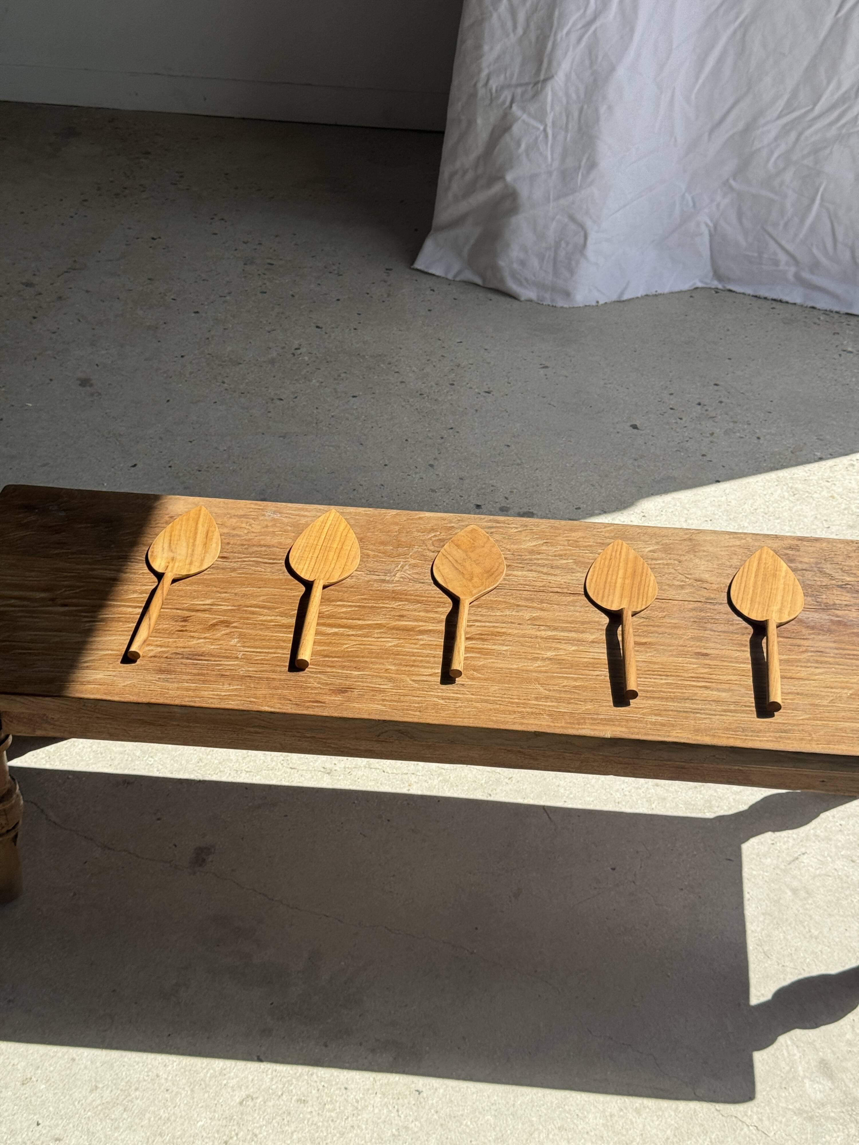 Teak pie server kitchen utensil L30 W8