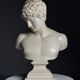 Plaster bust Hermes