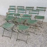 9 folding garden chairs