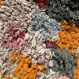 Tapis Berbère Boucherouite coloré - 129 x 160 cm