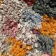 Colorful Boucherouite Berber rug - 129 x 160 cm