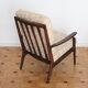 Fauteuil relax vintage en bois de style scandinave, 1950