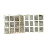 Suite of four pairs of shutters in massive 19th century channel