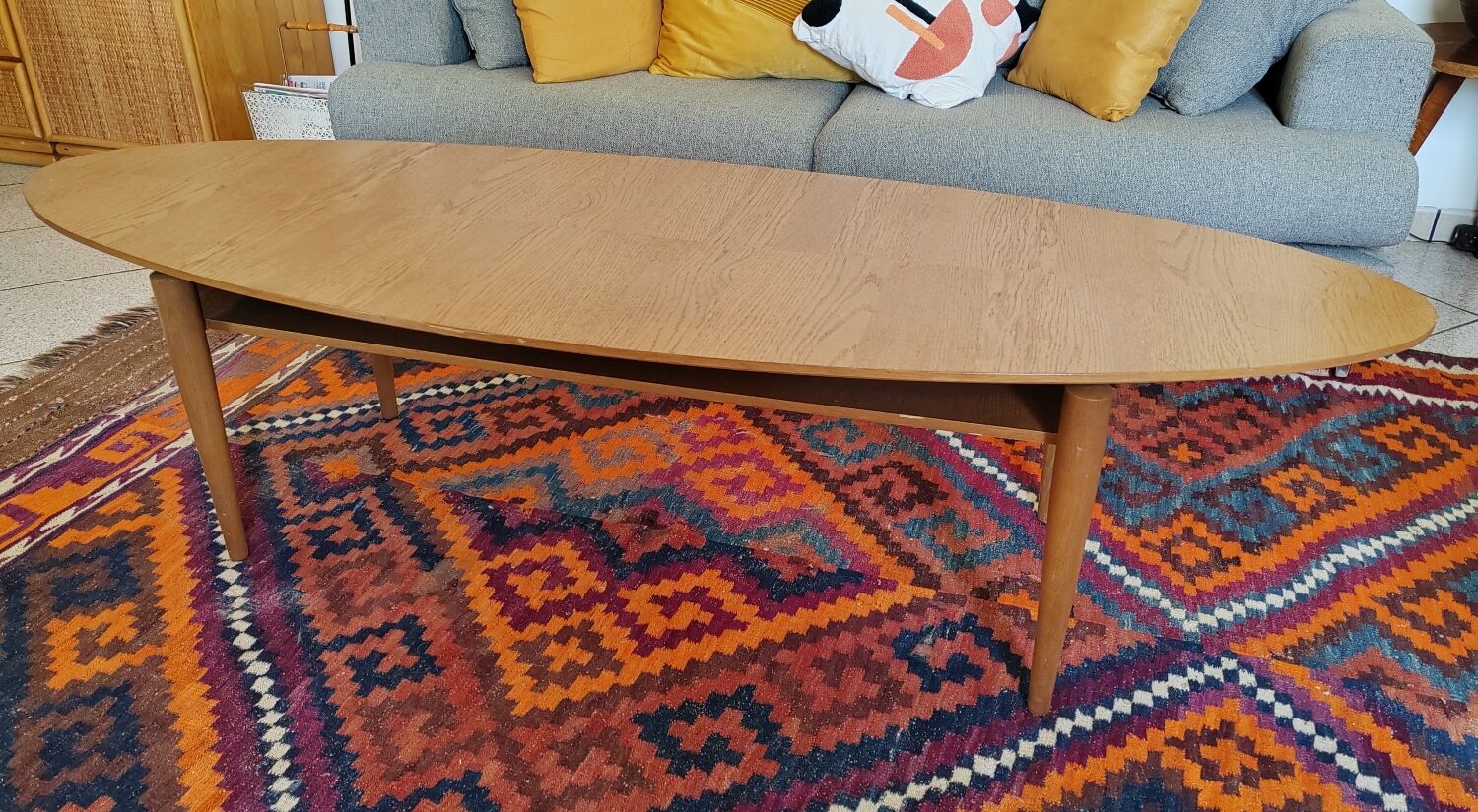 Table basse scandinave ovale
