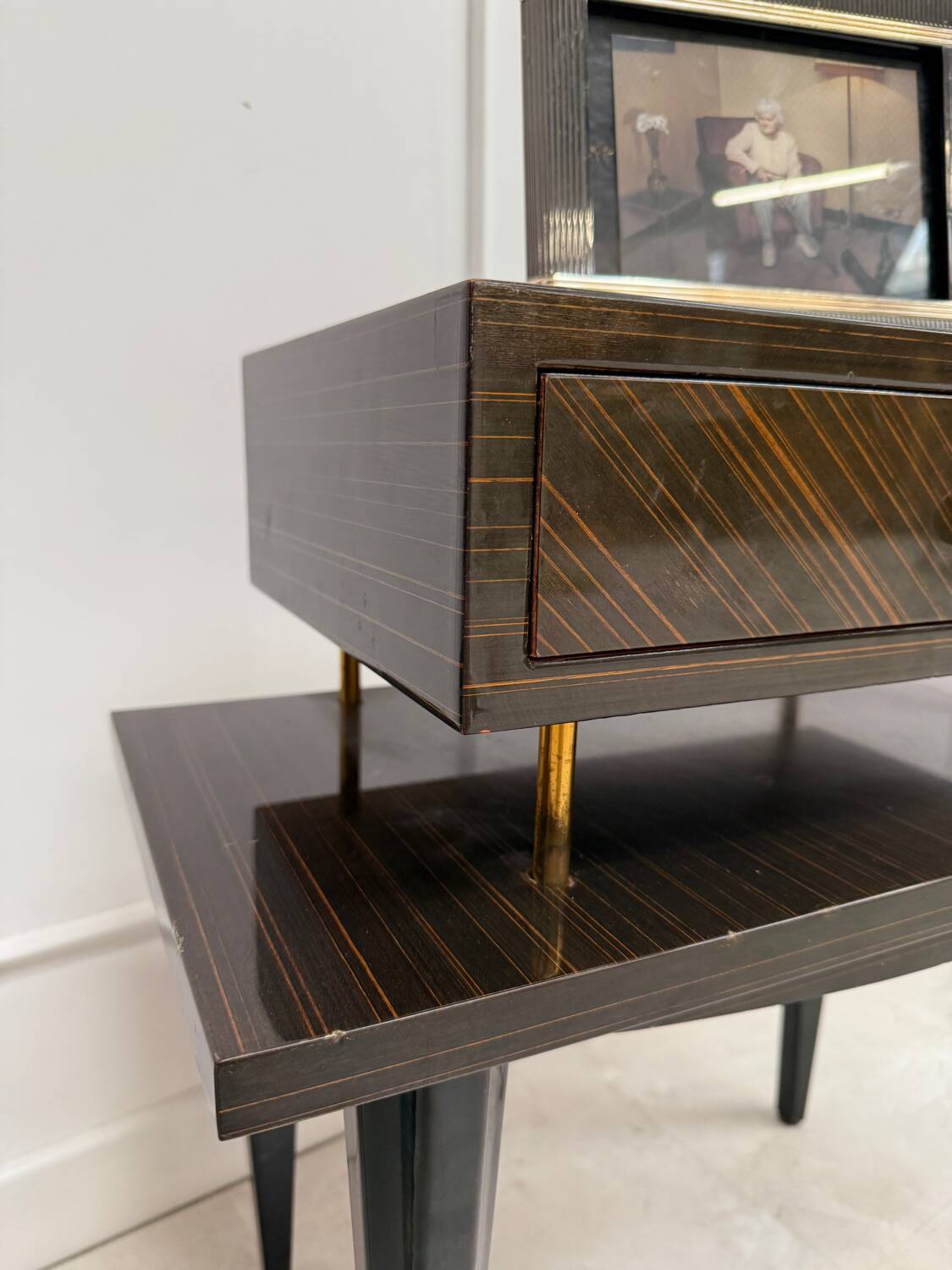 Paire de tables de chevet vintage
