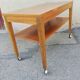Table basse vintage bois 2 plateaux