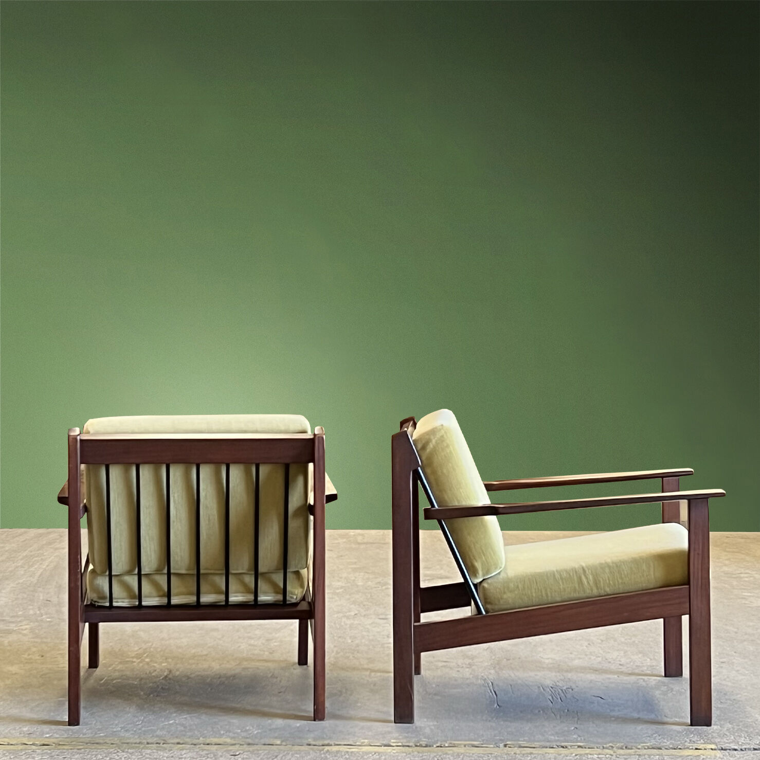Pair of Scandinavian armchairs