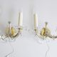 Wall lamps set made of crystal glass