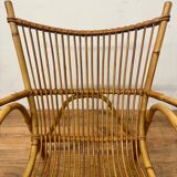 Vintage rattan armchair