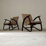 Paire de fauteuils art déco par Jan Vanek 1930