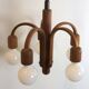 Deens design teak Domus hanglamp