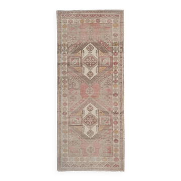 Vintage Turkish hallway rug 157x370 cm