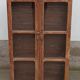 Antique wooden glass cabinet