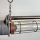 Large Grey Soviet Industrial Hanging Tube Light, 1970s