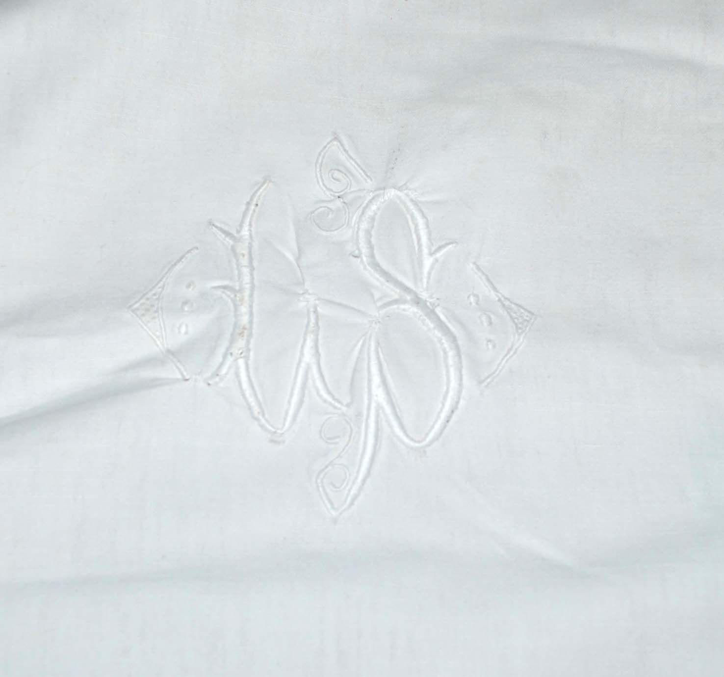Vintage sheets in embroidered cotton and lace LS 170x280 *F1*