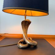 Cobra sculptural lamp in brass – Vintage French work, circa 19