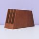 vintage asymmetrical teak letter holder
