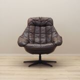 Leather swivel armchair, Danish design, 1960s, designer: H.W. Klein, manufacture: Bramin