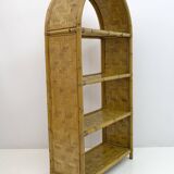 Paire de petites bibliothèques italiennes en bambou, années 1970