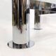 Pace Postmodern Coffee Table 1980s Vintage Retro Italy Chrome Glass