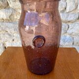 Handcrafted Blown Glass Vase from the 70s
