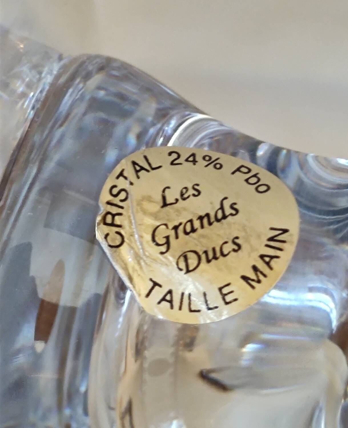 Old crystal champagne bucket Grand Dukes of Lorraine