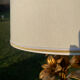 Lampe vintage dorée bouquet de lys Flor Art