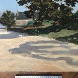 Oil on canvas "The Tree and the Longère"