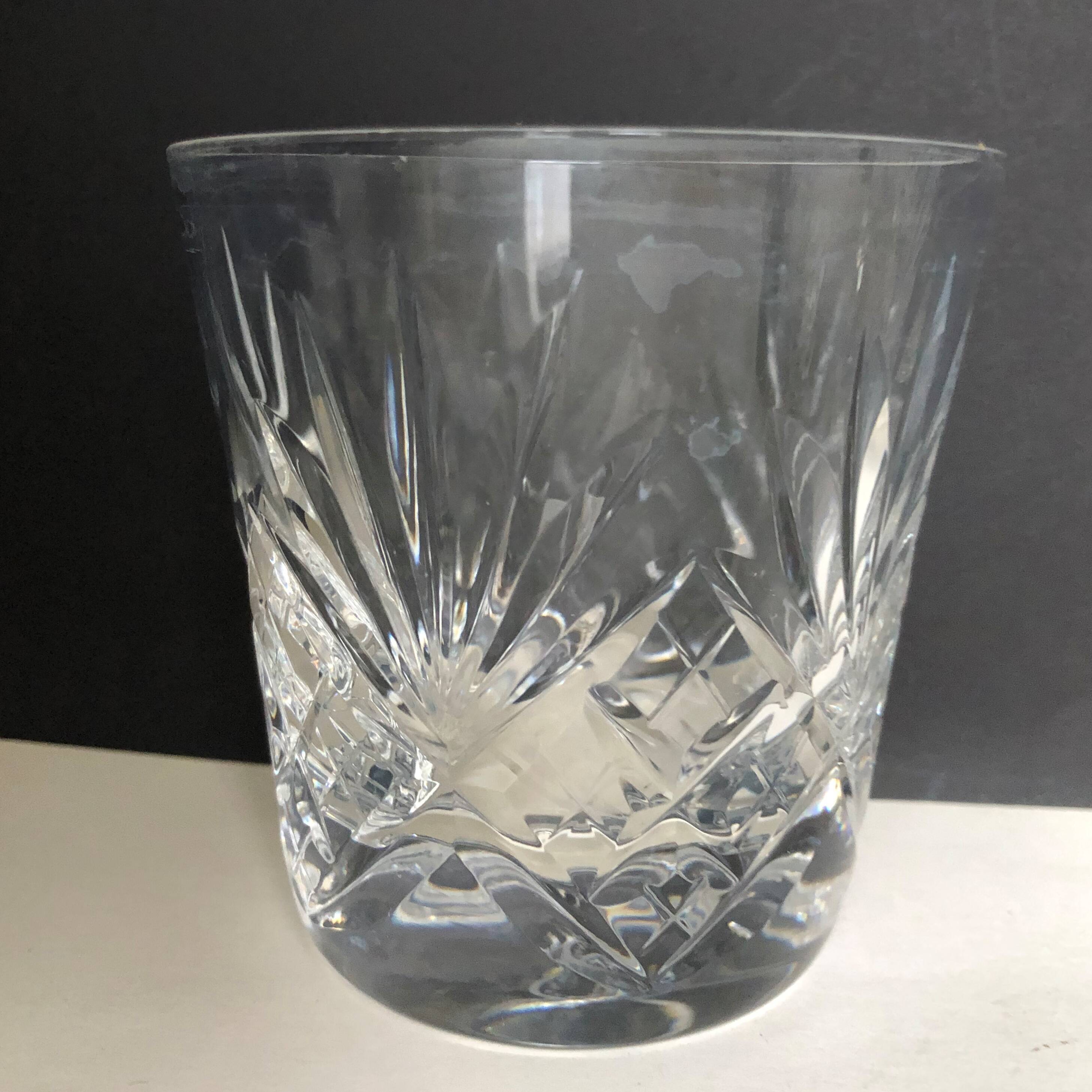 6 Whisky glasses in cut crystal of Saint Louis chantilly model