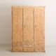 Solid pine cabinet fully stripped consisting of 3 doors and 6 drawers