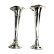 Victor saglier (1809-1894) pair of silver metal soliflore vase