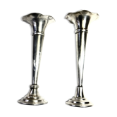 Victor saglier (1809-1894) pair of silver metal soliflore vase