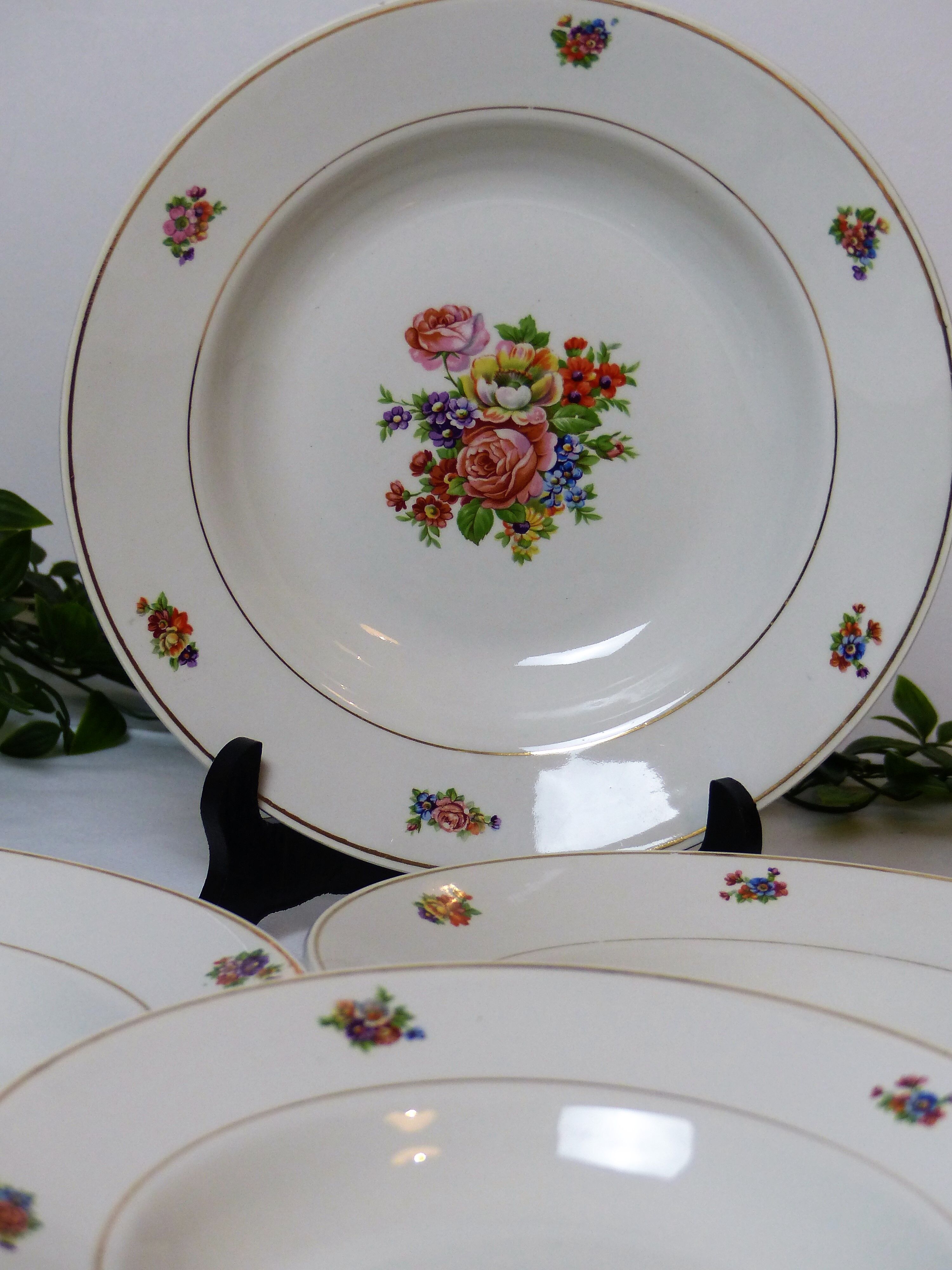 4 assiettes creuses Moulin des Loups