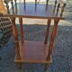 Small balustrade table. Side table. Wood.