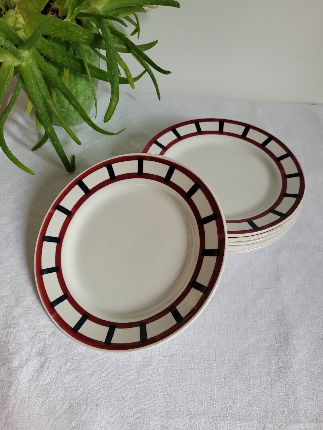 Lot de 7 assiettes à dessert Béarn HBCM