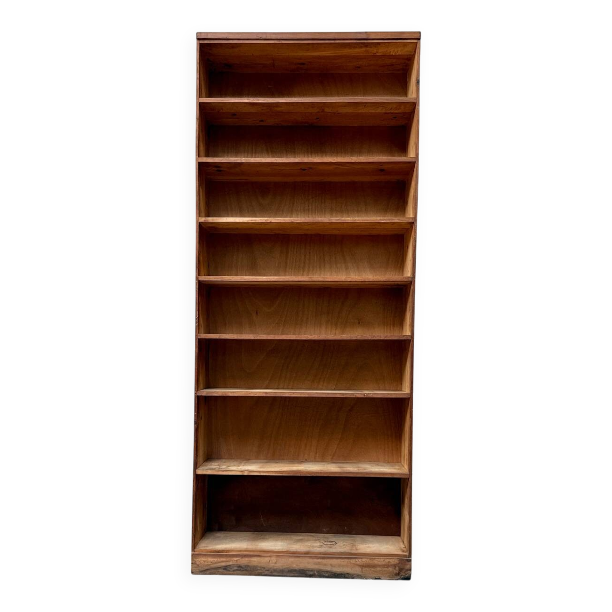 Large vintage wooden bookcase