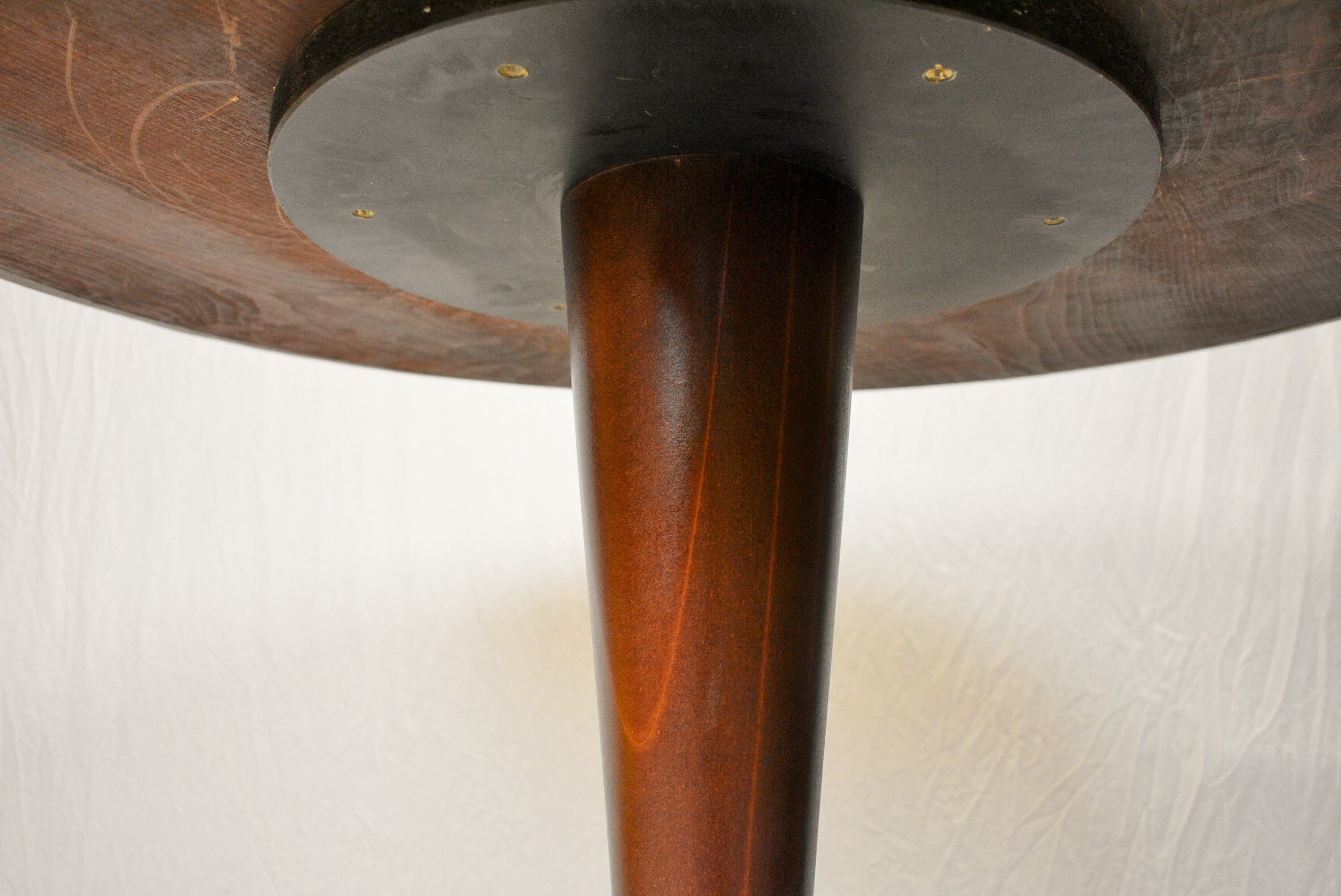 Designed Mahogany Round Dining Table, 1969