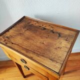 Antique walnut chiffonier bedside table