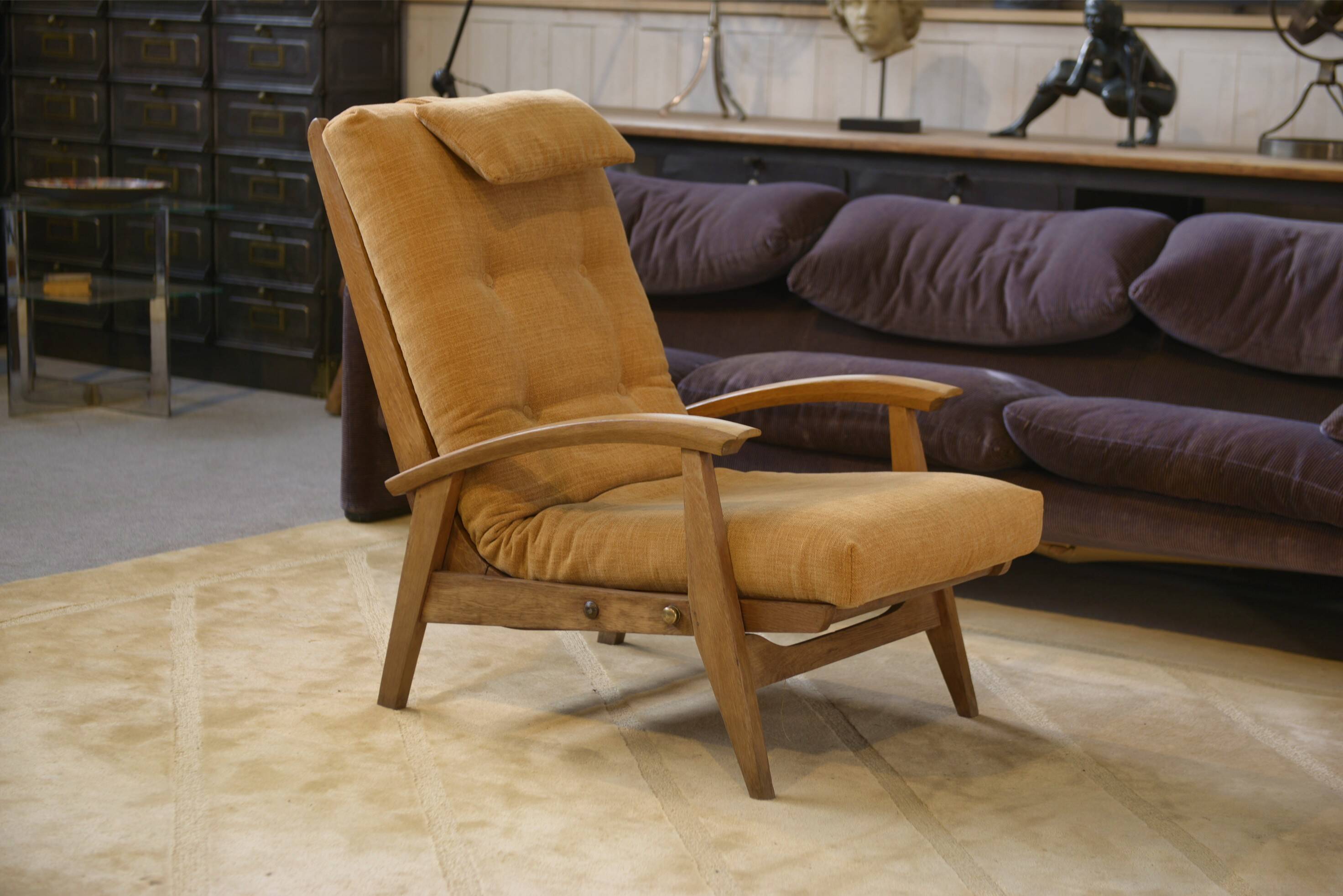 Armchair model FS 134 by Guy Besnard for Free Span 1950s