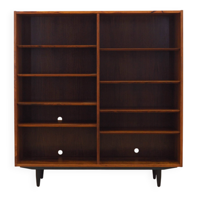 Bibliothèque en palissandre, design danois, années 1970, fabriquée par Hundevad.