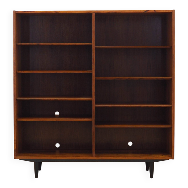 Bibliothèque en palissandre, design danois, années 1970, fabriquée par Hundevad.