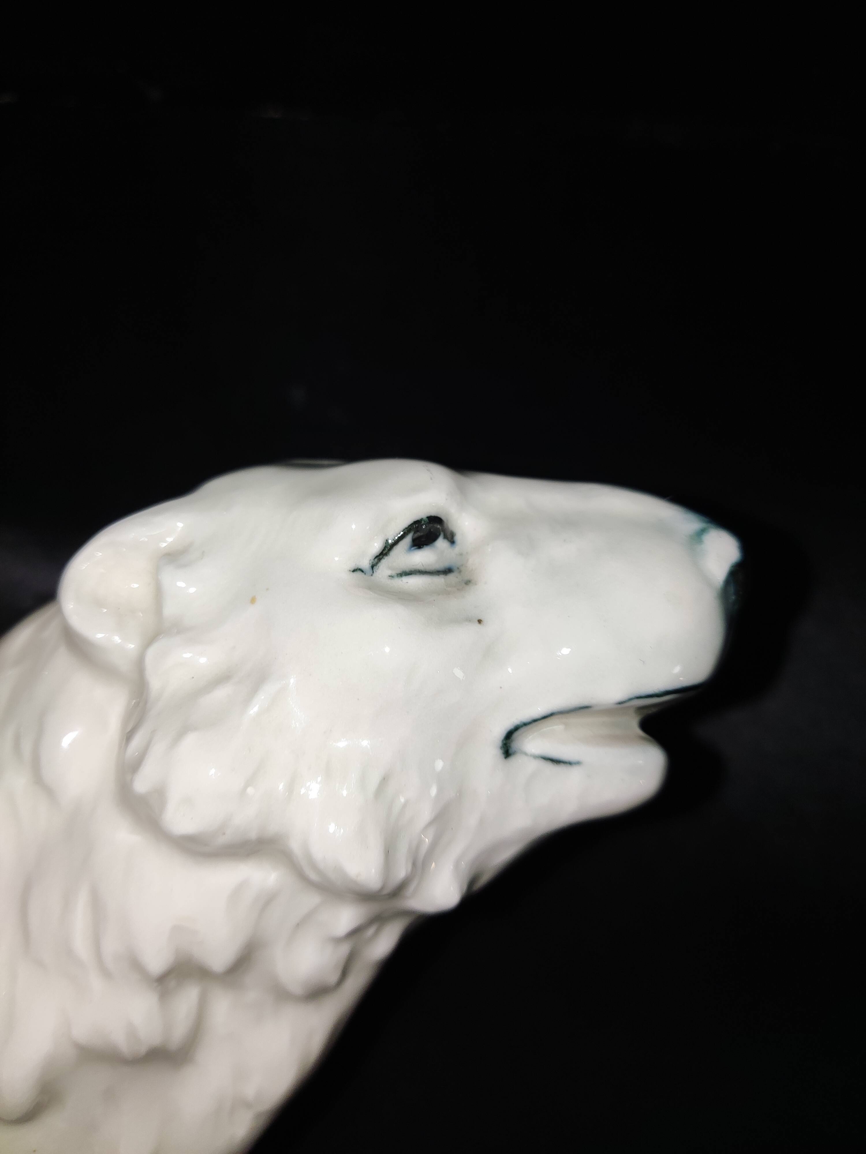 Ceramic white bear lamp